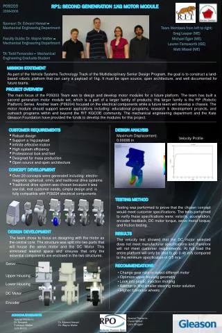 RP1: Second GenENRATION 1KG Motor Module