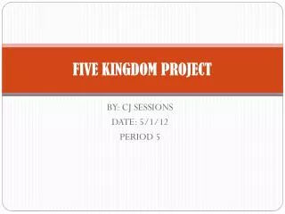 FIVE KINGDOM PROJECT