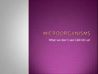 MicroorganismS