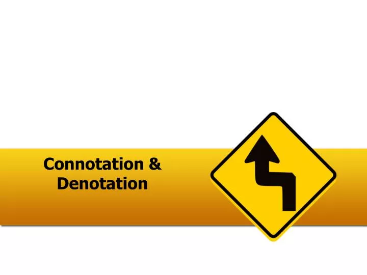 connotation denotation