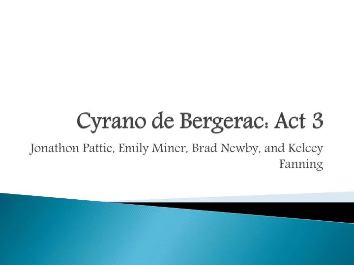 cyrano de bergerac act 3
