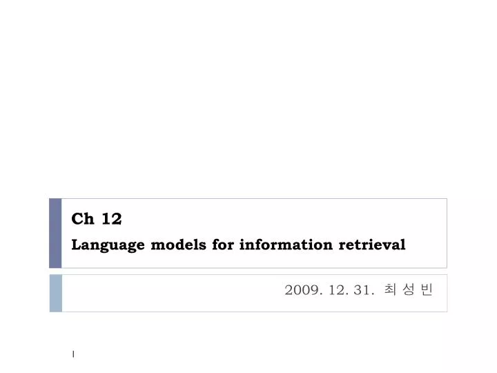 ch 12 language models for information retrieval