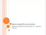 Shoulder Evaluations - slide 1