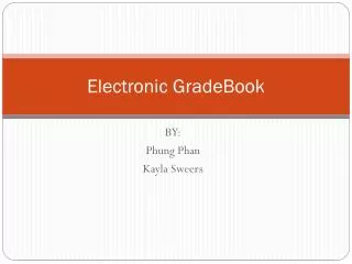 Electronic GradeBook