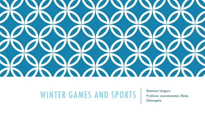 winter games and sports