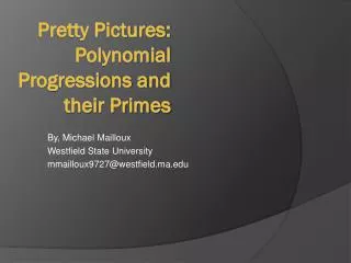 Pretty Pictures: Polynomial Progressions and their Primes