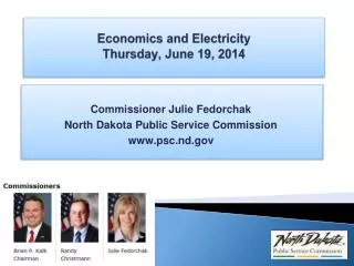 Economics and Electricity Thursday, June 19, 2014