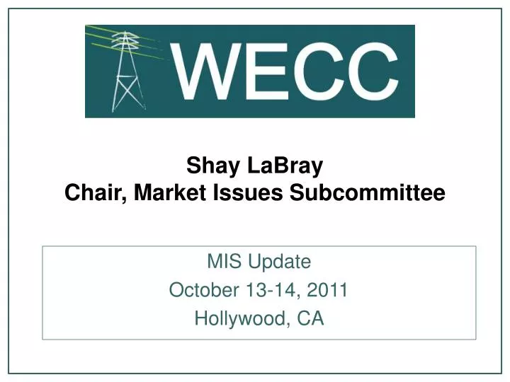 shay labray chair market issues subcommittee