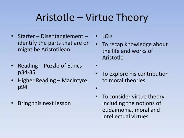 aristotle virtue theory