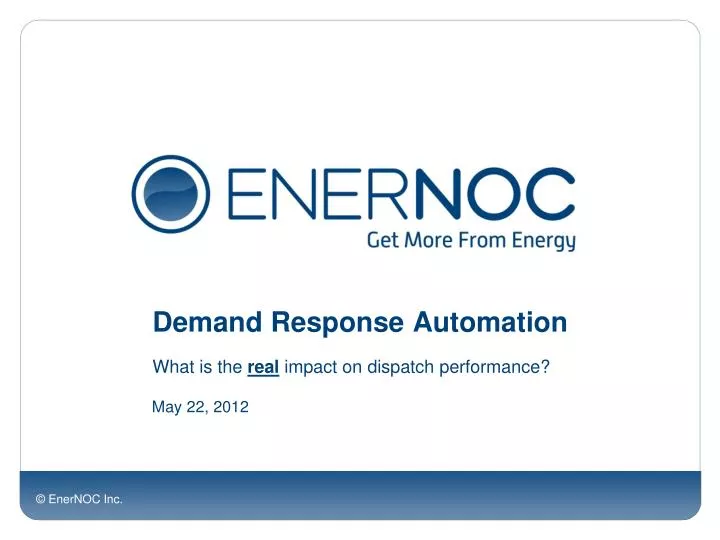 demand response automation