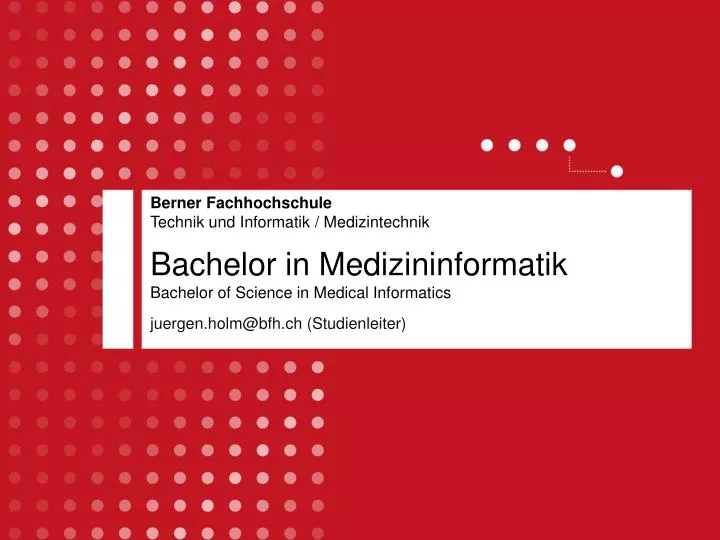 bachelor in medizininformatik bachelor of science in medical informatics