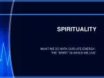 SPIRITUALITY - slide 1