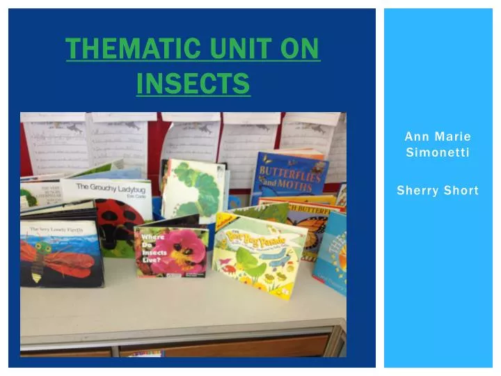 thematic unit on insects