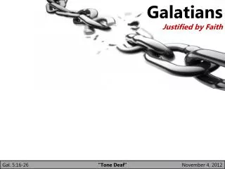 Galatians Justified by Faith