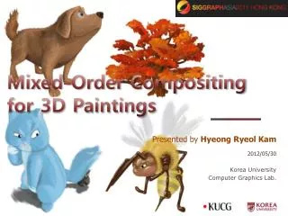 Mixed-Order Compositing for 3D Paintings