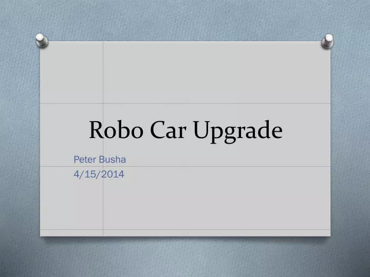 robo car upgrade