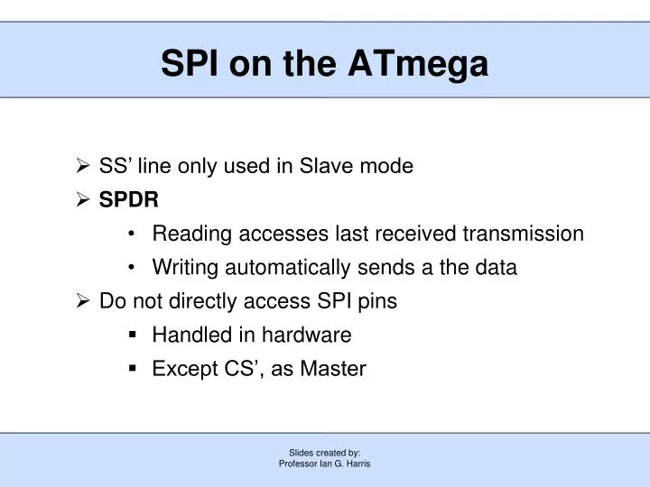 spi on the atmega