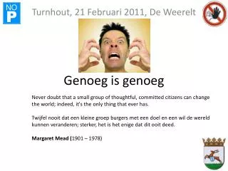 genoeg is genoeg
