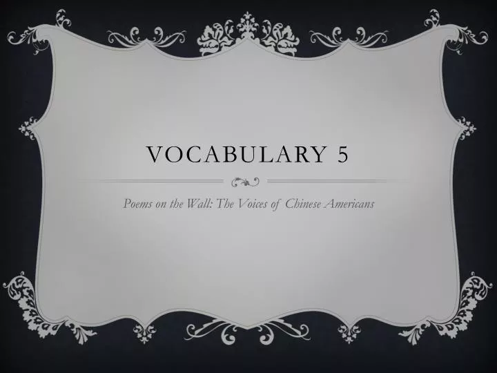 vocabulary 5