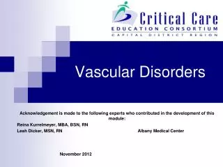 Vascular Disorders
