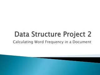 Data Structure Project 2