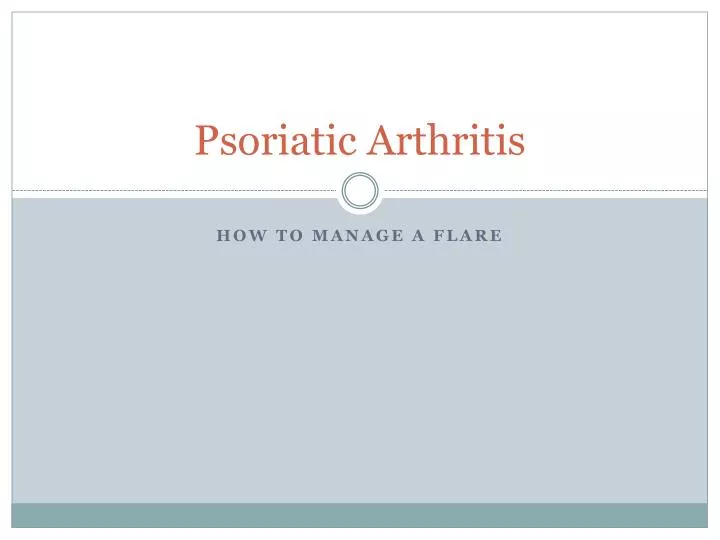 psoriatic arthritis