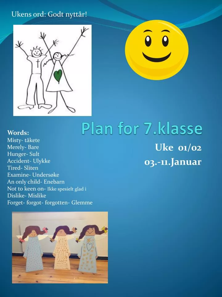 plan for 7 klasse