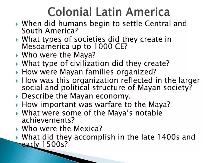 colonial latin america