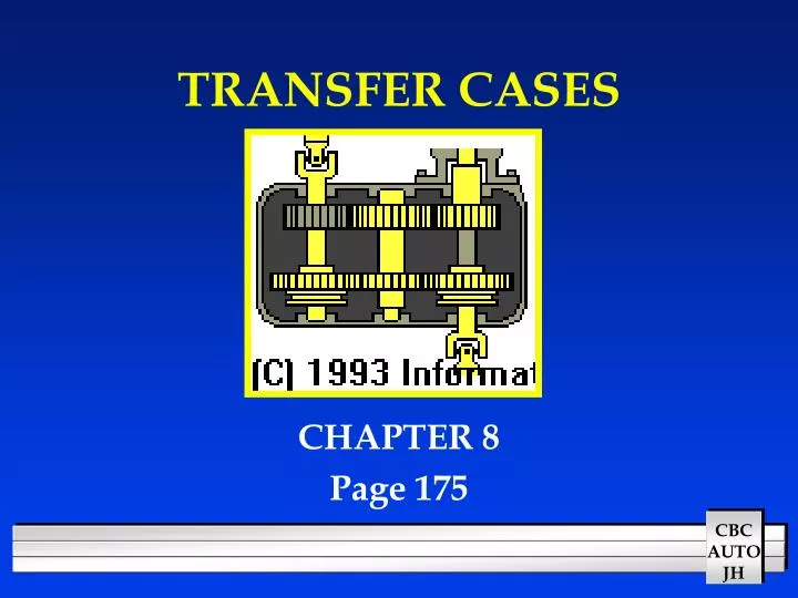 transfer cases