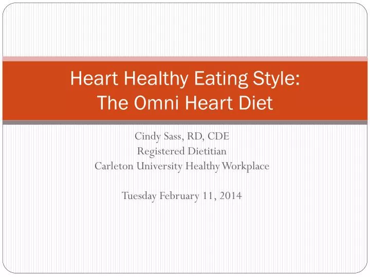 heart healthy eating style the omni heart diet