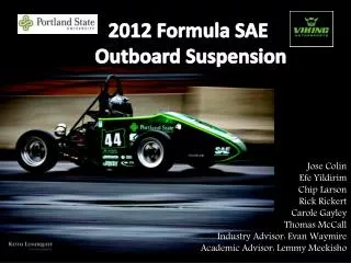 2012 Formula SAE Outboard Suspension