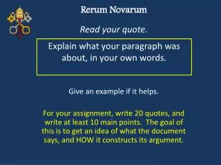 Rerum Novarum