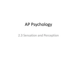 AP Psychology