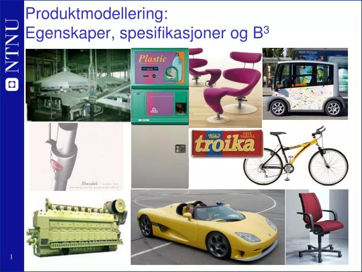 produktmodellering egenskaper spesifikasjoner og b 3