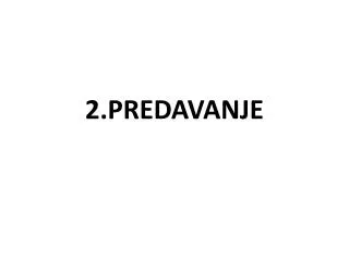2 predavanje