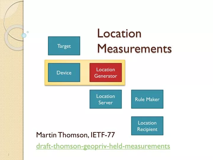 location measurements
