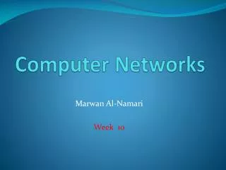 Computer Networks