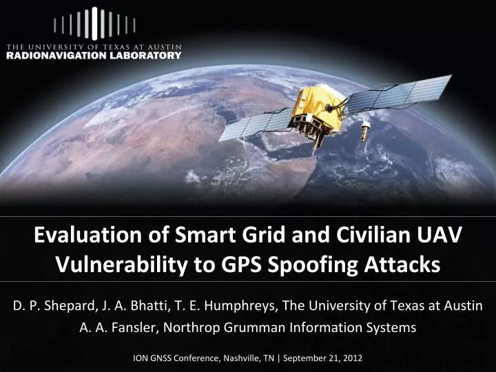 evaluation of smart grid and civilian uav vulnerability to gps spoofing attacks