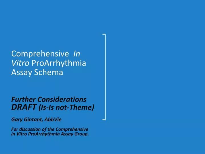 comprehensive in vitro proarrhythmia assay schema