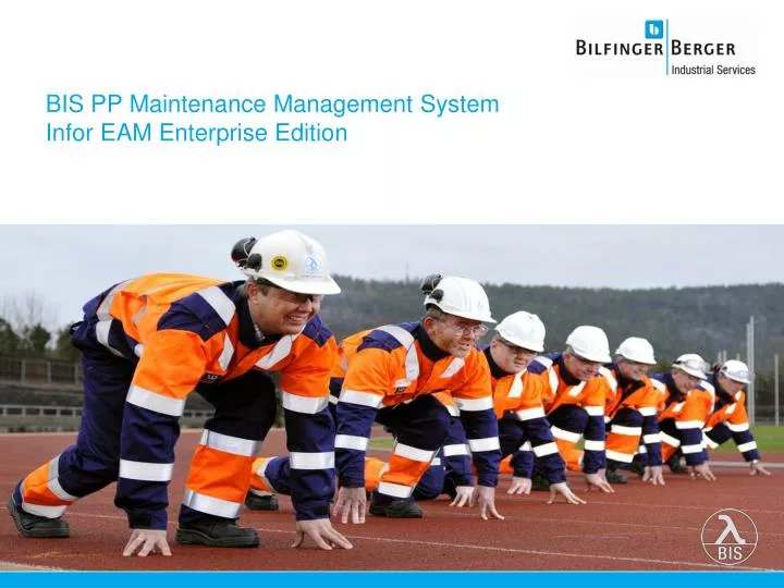 bis pp maintenance management system infor eam enterprise edition