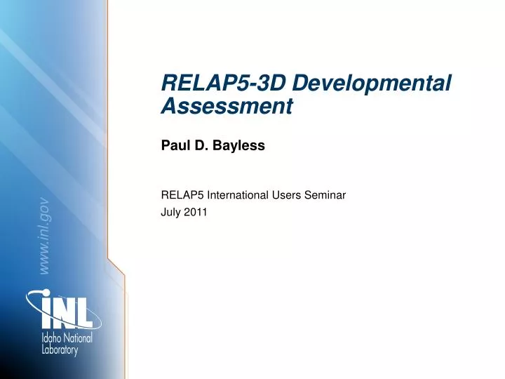 relap5 3d developmental assessment