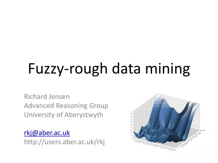 fuzzy rough data mining