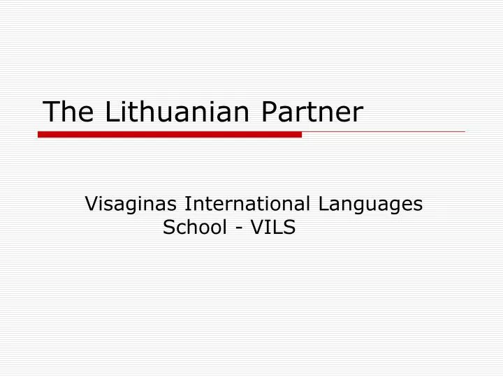 the lithuanian partner