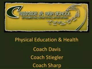 Physical Education &amp; Health