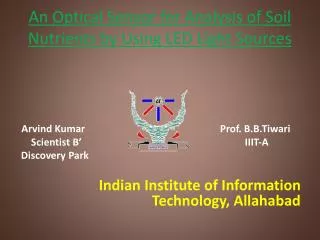 An Optical Sensor for Analysis of Soil Nutrients by Using LED Light Sources