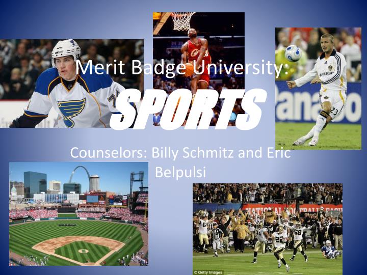 merit badge university sports