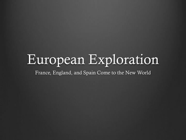 european exploration