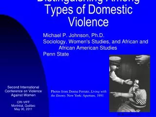 Distinguishing Among Types of Domestic Violence