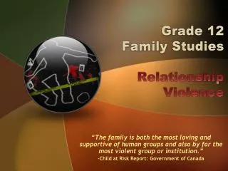 Grade 12 Family Studies Relationship Violence