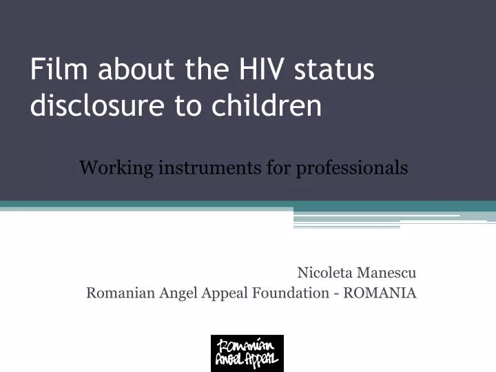 film about the hiv status disclosure to children
